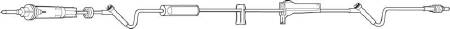 Baxter Continu-Flo Solution Set 60 Drops / mL Drip Rate 105 Inch Tubing 2 Ports - 2C6572