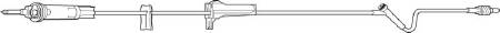 Baxter Duo-Vent Administration Set 10 Drops / mL Drip Rate 92 Inch Tubing 1 Port - 2C6419