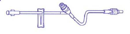 Baxter Clearlink Extension Set 14 Inch Tubing 1 Port 2.2 mL Priming Volume - 2C8632