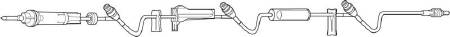 Baxter Continu-Flo Administration Set 10 Drops / mL Drip Rate 103 Inch Tubing - 2C8593