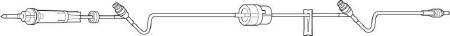 Baxter Continu-Flo Administration Set 10 Drops / mL Drip Rate 96 Inch - 2C8895