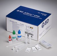 BD Affirm VPIII Test Kit Microbial Identification Candida Species / Gardnerella Vaginalis / Trichomonas Vaginalis Vaginal Secretion Sample CLIA Moderate Complexity 120 Tests - 446257