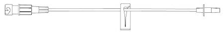 Safeline* - Extension Set SafeLine* 7 Inch Tubing 1 Port 0.4 mL Priming Volume - NF1312