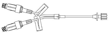 B. Braun Ultrasite Extension Set ULTRASITE 7 Inch Tubing 2 Ports 0.9 mL Priming Volume DEHP-Free - 470021