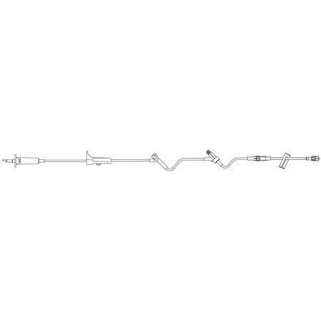 B. Braun SafeDAY Administration Set 10 Drops / mL Drip Rate 88 Inch Tubing 2 Ports - 352240