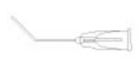 BD Viscoflow - Irrigating Cannula 27 Gauge 45° Angled Dome Shaped Extra Smooth Blunt Tip - 585026