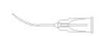 Visitec - Nucleus Hydrodissector Cannula 27 Gauge Curved Flattened Tip On The Horizontal Plane - 585155