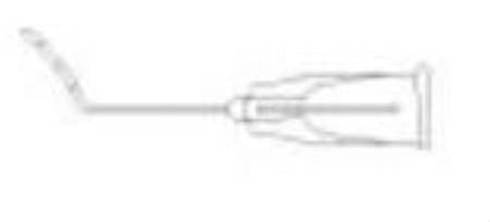 Visitec - Lasik Flap Spatula / Irrigator Cannula 23 Gauge 45° Angled Spatulated Tip - 585252