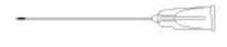 Beaver-Visitec International Visitec Atkinson Retrobulbar Needle 22 Degree Angled, Beveled Sharp Point Tip - 581275