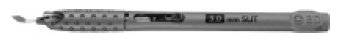 Beaver Xstar - Safety Slit Knife Conventional Stainless Steel / Plastic 2.2 mm Width Full Handle Sterile Disposable - 378222