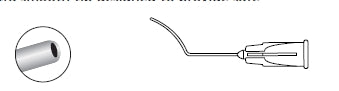 Viscoflow - Viscoelastic Cannula 11 mm Bend From End, Dome Shape, Extra Smooth Tip 27 Gauge 22 mm - 585007