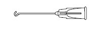 Visitec - Hydrodissection Cannula 25 Gauge 22 mm Modified J-Shape, Flattened Tip - 585078
