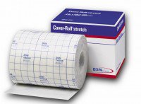 BSN Medical Cover-Roll Stretch Dressing Retention Tape Radio-transparent NonWoven Polyester 8 Inch X 10 Yard White NonSterile - 45555