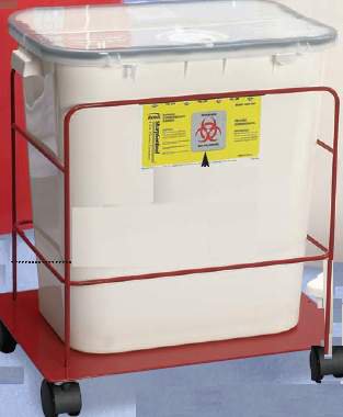 Bemis Healthcare - Rolling Cart 13 X 16 X 17 Inch Red - 430 030