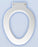 Bemis Healthcare Medic-Aid Heavy Duty Raised Toilet Seat - Elongated 3 Inch Height White - 4LE