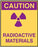 Biodex Medical Systems Caution Sign Caution Radioactive Materials - 024-999
