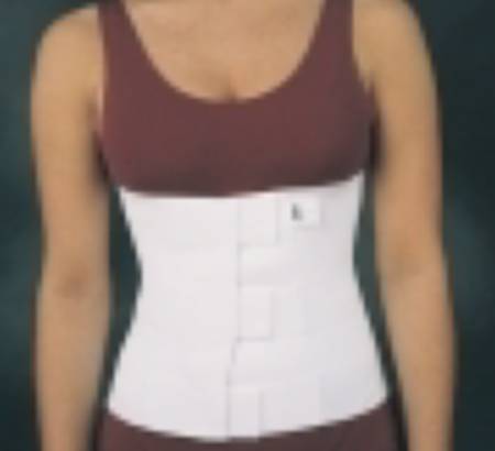 Bird & Cronin - Abdominal Binder Small Hook and Loop Closure 24 to 30 Inch Waist Circumference 8 Inch Height Adult - 08144512