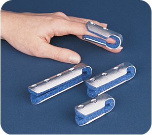 Bird & Cronin Finger Cot Splint Padded Metal Blue - 8146221