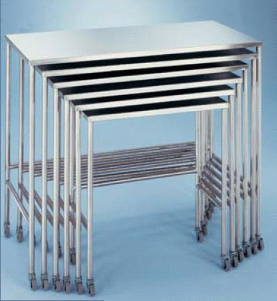 Blickman Nested Instrument Table 40 X 20 X 38 Inch 304 Stainless Steel - 137824000