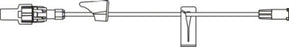 B. Braun Design Options Custom Administration Set 15 Drops / mL Drip Rate 118 Inch 2 Ports - 470133