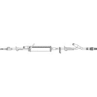 ICU - Burette IV Administration Set 60 Drops / mL Drip Rate 87 Inch Tubing 2 Ports - B9313