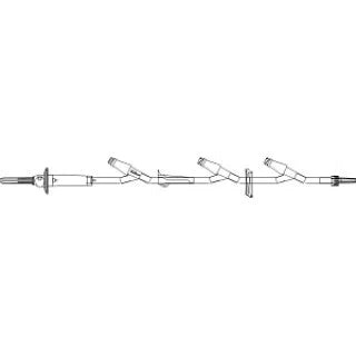ICU - Primary IV Administration Set 60 Drops / mL Drip Rate 110 Inch Tubing 3 Ports - B5900-57