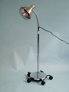 Brandt Industries - Infra-Red Lamp Floor Standing Infra-Red Bulb 175 Watt Chrome - 51153