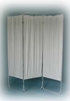 Brandt Industries Privacy Screen Folding 3-Panel Anodized Aluminum - 70003