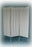 Brandt Industries Privacy Screen Folding 3-Panel Anodized Aluminum - 70003