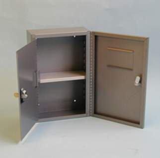 Brandt Industries Narcotic Safe Floor Mount Steel 2 Adjustable Shelf 2 Key Locks - 80000