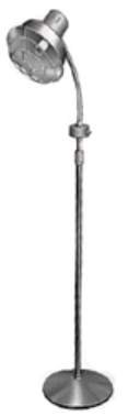 Patient Model - Infra-Red Lamp Floor Mount Infra-Red Bulb 250 Watt Chrome - 53103