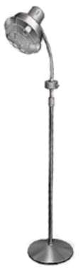 Brandt Industries Patient Model Infra-Red Lamp Floor Mount Infra-Red Bulb 250 Watt Chrome - 53103