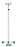 B. Braun IV Stand 2-Hook 5 Legs - N7518
