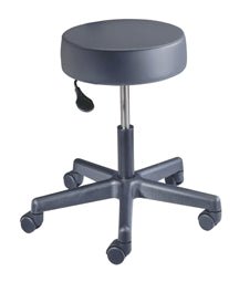 The Brewer Company Exam Stool Pneumatic Height Adjustment 5 Casters Black - 22500-SR106