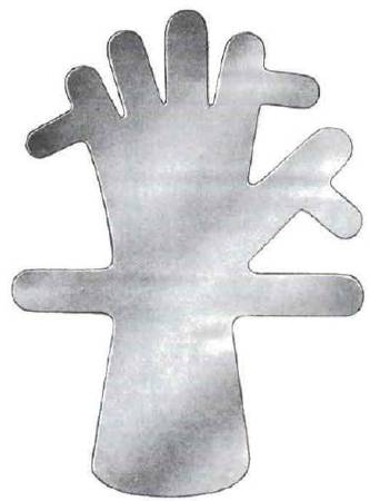 BR Surgical - Surgical Hand Immobilizer Malleable Lead Left or Right Hand Gray One Size Fits Most - BR32-45001