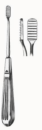 HerMann Medizintechnik - Nasal Rasp Joseph-Lewis 7 Inch Stainless Steel Reusable Downward Cutting with Coarse Teeth - H146-51616