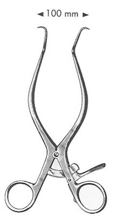 BR Surgical - Perineal Retractor 3-1/2 Inch Length - H118-80209