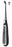 HerMann Medizintechnik - Bone Curette Bruns Hollow Handle with Grooves Size 000 Tip Straight Round Cup Tip - H132-47197