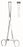 HerMann Medizintechnik - Grasping Forceps Allis 9-3/4 Inch Length Stainless Steel NonSterile Ratchet Lock Finger Ring Handle Straight Artraumatic Jaws - H164-12425