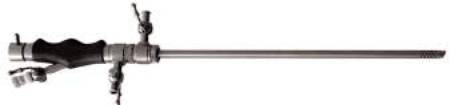 BR Surgical - Hysteroscopy Sheath 30 Degree, 5 fr Channel, 2.7 / 2.9 mm OD, Rigid Scope, Continuous Flow With Comfort Grip Handle - BR975-2730-205