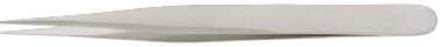 HerMann Medizintechnik - Tissue Forceps Jeweler 11 cm Surgical Grade Curved No 5, Very Fine Pointed Tip, Sharp - H110-33225