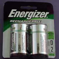 Bulbtronics Energizer recharge NiMH Battery D Cell 1.2V Rechargeable 2 Pack - 7070