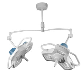Burton Medical Products AIM-50 Diagnostic Light Dual Ceiling Mount Halogen 50 Watt White - A50DC