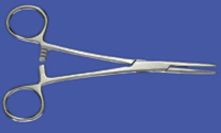 Busse - Hemostatic Forceps busse Kelly 5-1/2 Inch Length Floor Grade Stainless Steel Sterile Ratchet Lock Finger Ring Handle Straight Blunt / Sharp Tips - 775