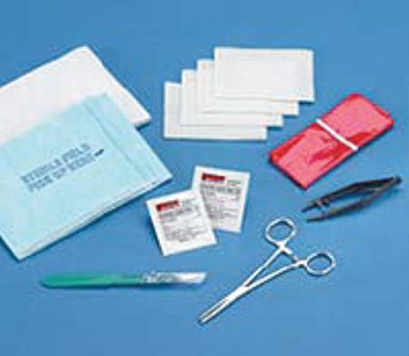 Busse Hospital Disposables Incision and Drainage Instrument Tray - 558