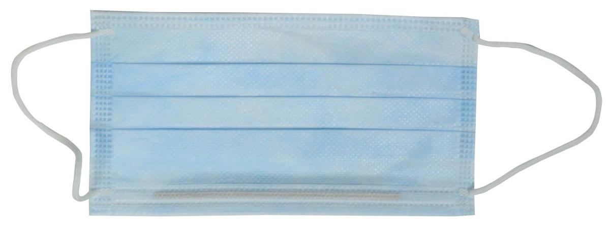 Cardinal AT7511 ASTM Level 1 Earloop Procedure Mask with Poly Inner Layer, Blue - 50 Masks Per Box