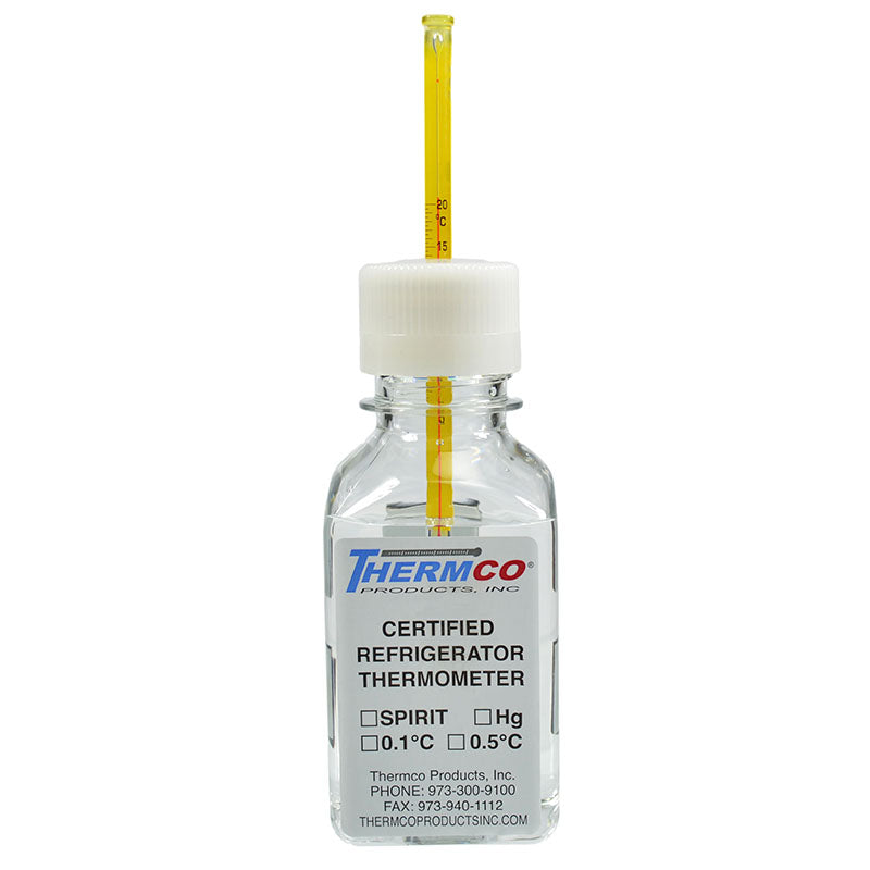 Thermco Accu-Safe - Liquid-in-Glass Thermometer Celsius -25° to -5°C Partial Immersion Door / Wall Mount Does Not Require Power - ACCF100S
