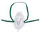 Salter Labs - Oxygen Mask Elongated Style Adult One Size Fits Most Adjustable Head Strap / Nose Clip - 8110TG-7-50