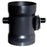 US Plastic Corp. PVC Duct Butterfly Damper, Gray