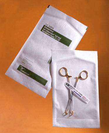 Cardinal Tyvek Sterilization Pouch EO Gas / Gas Plasma 4 X 9 Inch Transparent / White Self Seal - 32409
